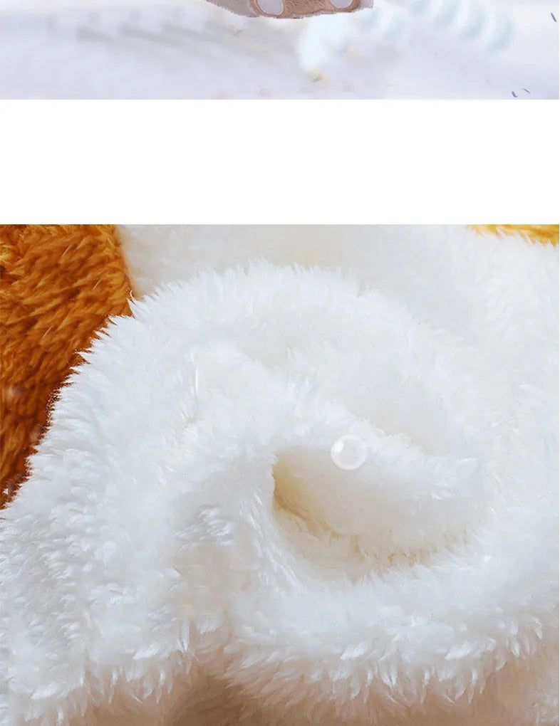 Cartoon Bear Flannel Pyjama Set