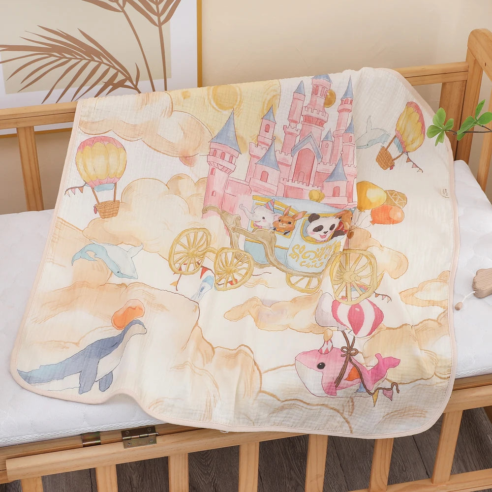 Pure Cotton Muslin Bath Towel