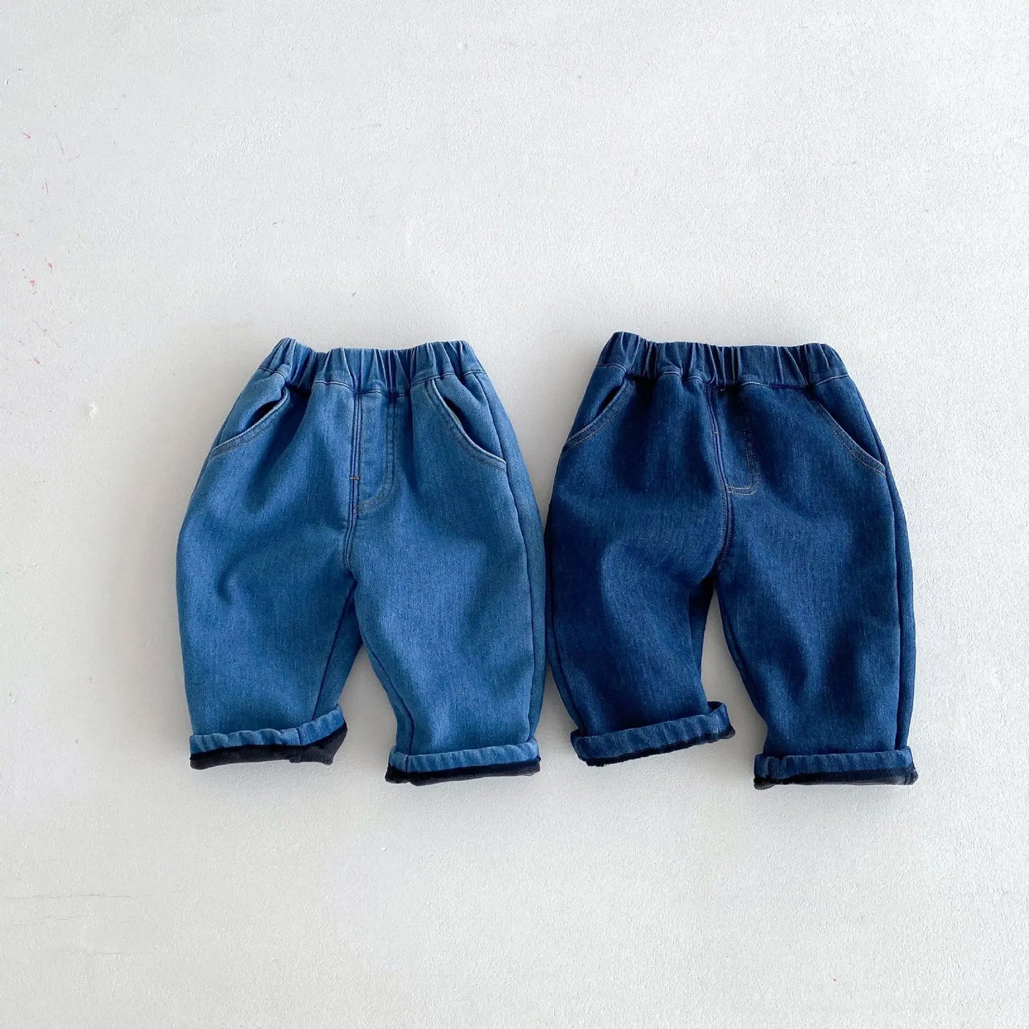 Spring Autumn New Baby Pants Casual Denim 9M-5T Kids Boys Straight Jeans Soft Toddler Girls Fashion Trousers 3 Colors