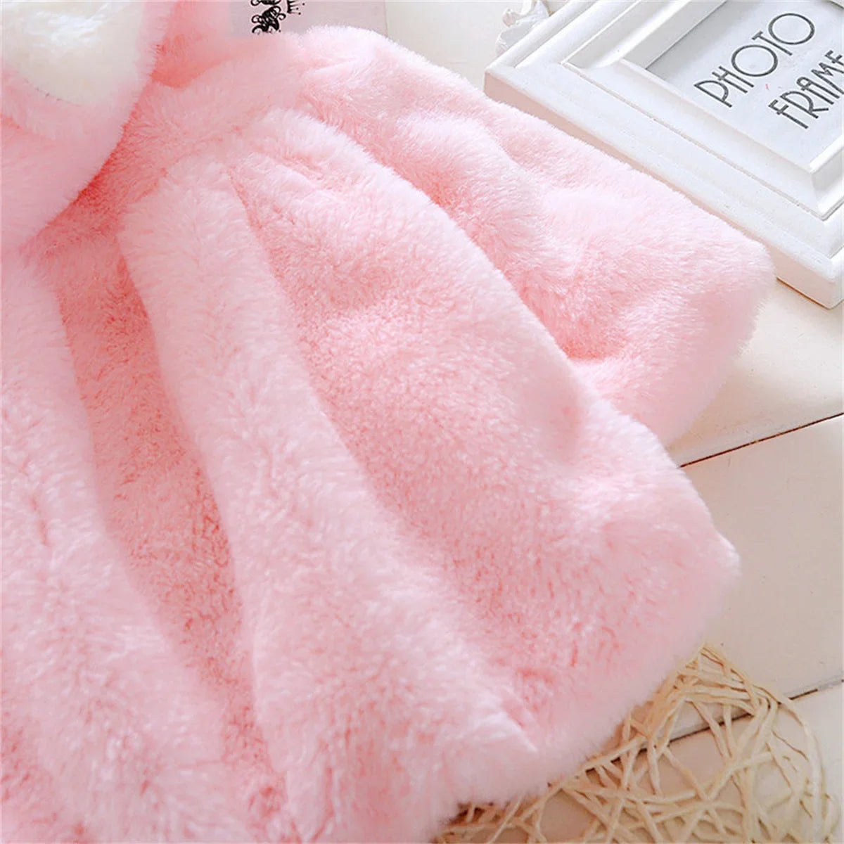 Bunny Ear Hooded Knit Jacket — Girls