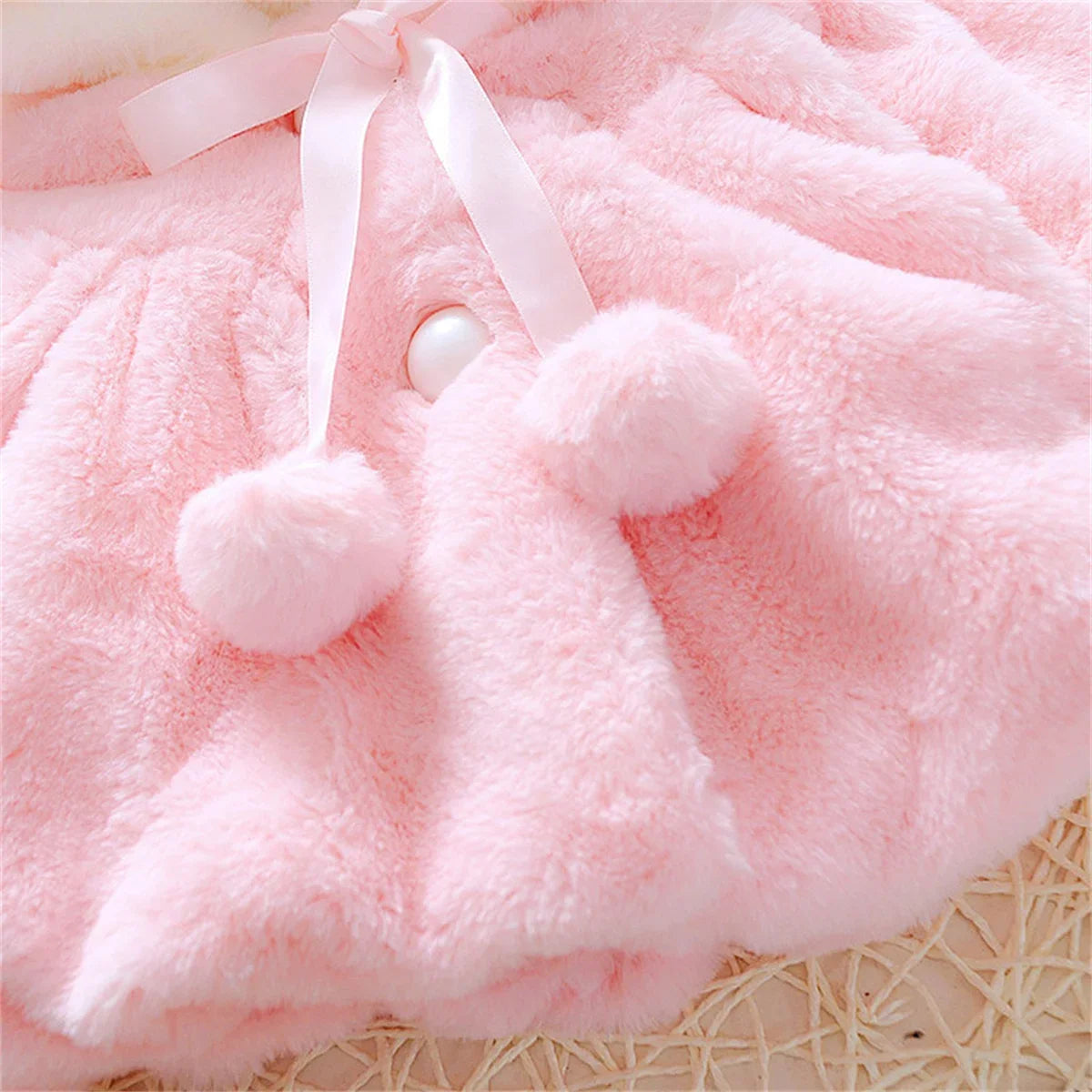 Bunny Ear Hooded Knit Jacket — Girls
