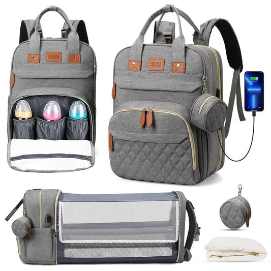 3-in-1 Convertible Nappy Bag Backpack