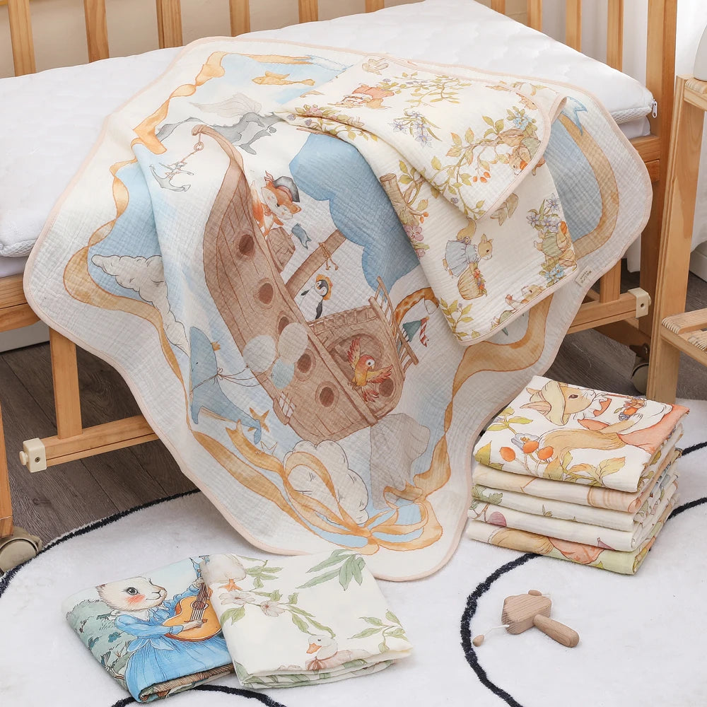 Pure Cotton Muslin Bath Towel