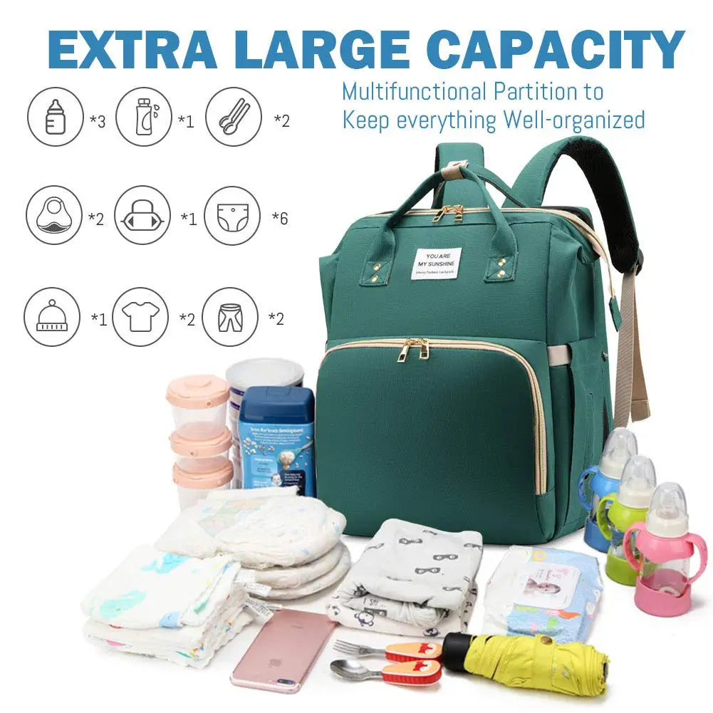3-in-1 Convertible Nappy Bag Backpack