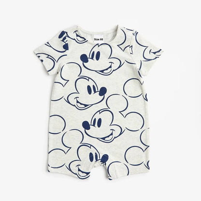 2Pcs Mickey Mouse Printed Baby Rompers Cute Simba Print Infant Onepiece Summer Newborn Boy Girl Clothes