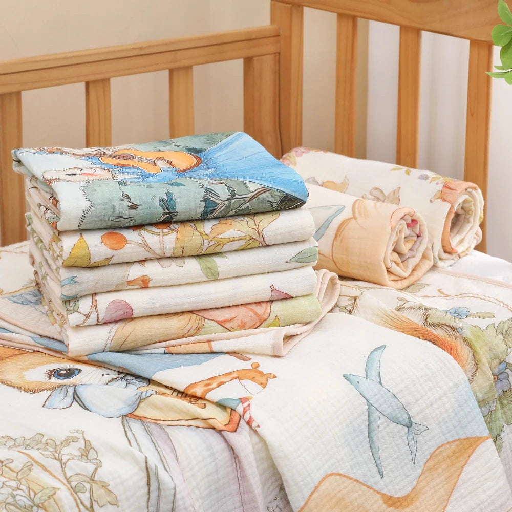 Pure Cotton Muslin Bath Towel