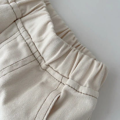 Spring Autumn New Baby Pants Casual Denim 9M-5T Kids Boys Straight Jeans Soft Toddler Girls Fashion Trousers 3 Colors