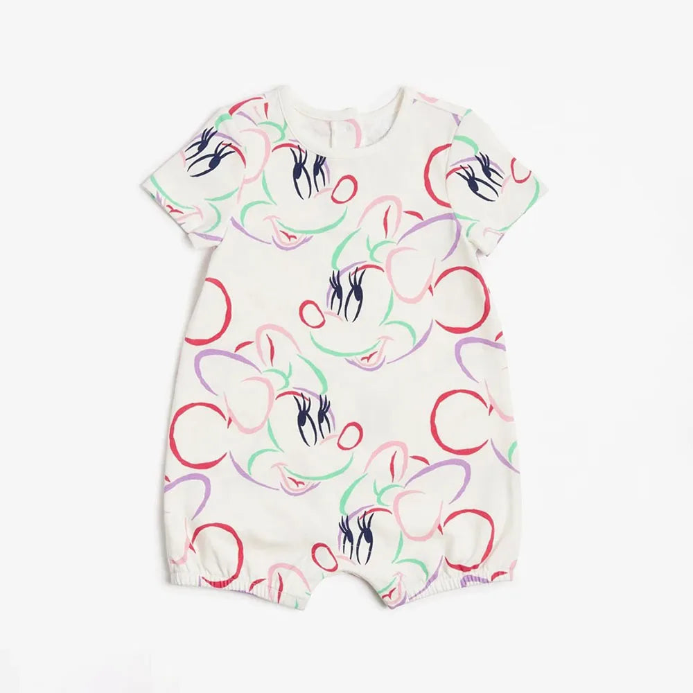 2Pcs Mickey Mouse Printed Baby Rompers Cute Simba Print Infant Onepiece Summer Newborn Boy Girl Clothes