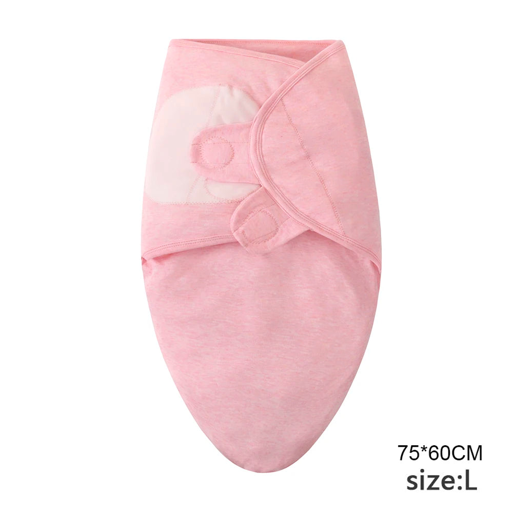 Cartoon Print Swaddle & Hat Gift Set