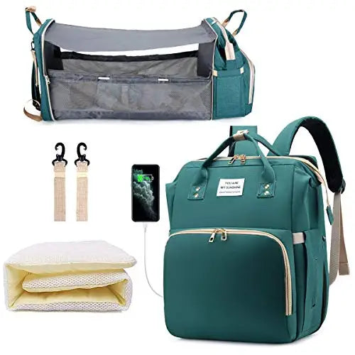 3-in-1 Convertible Nappy Bag Backpack