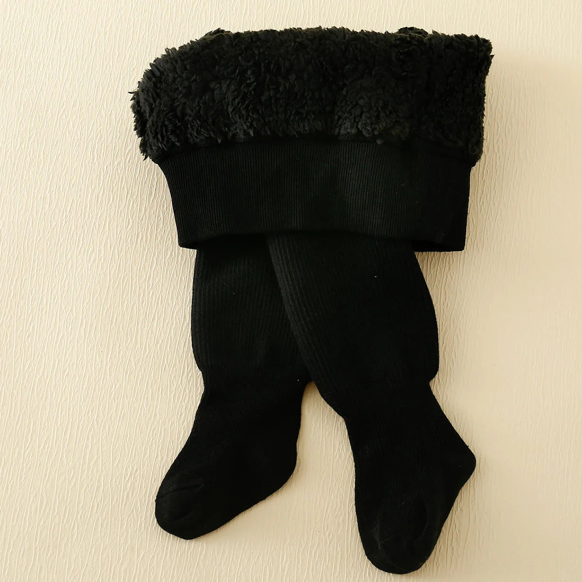Fleece-Lined Stripe Tights — Girls