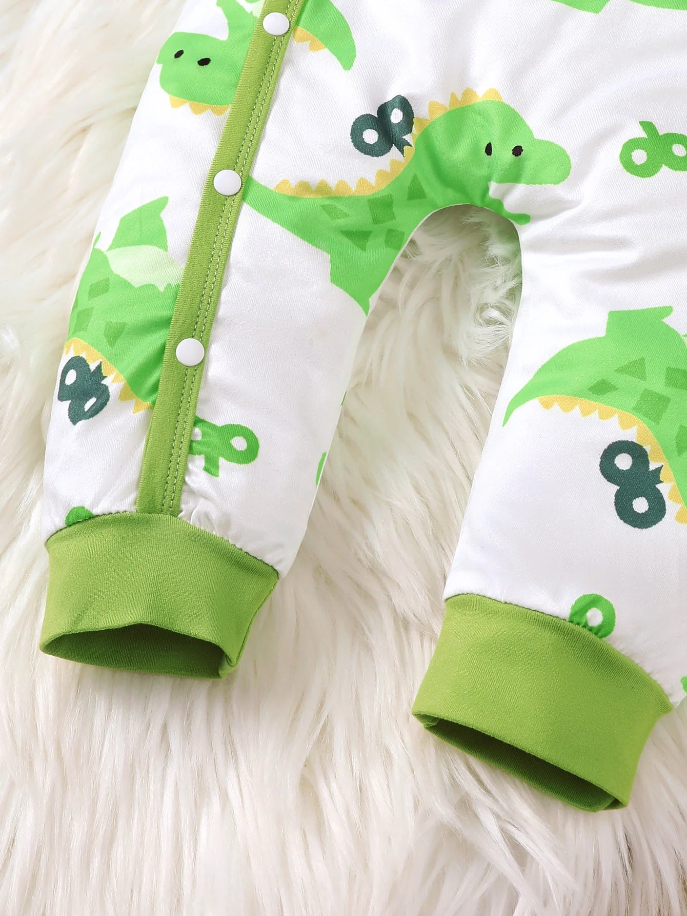 Bear Print Button Romper