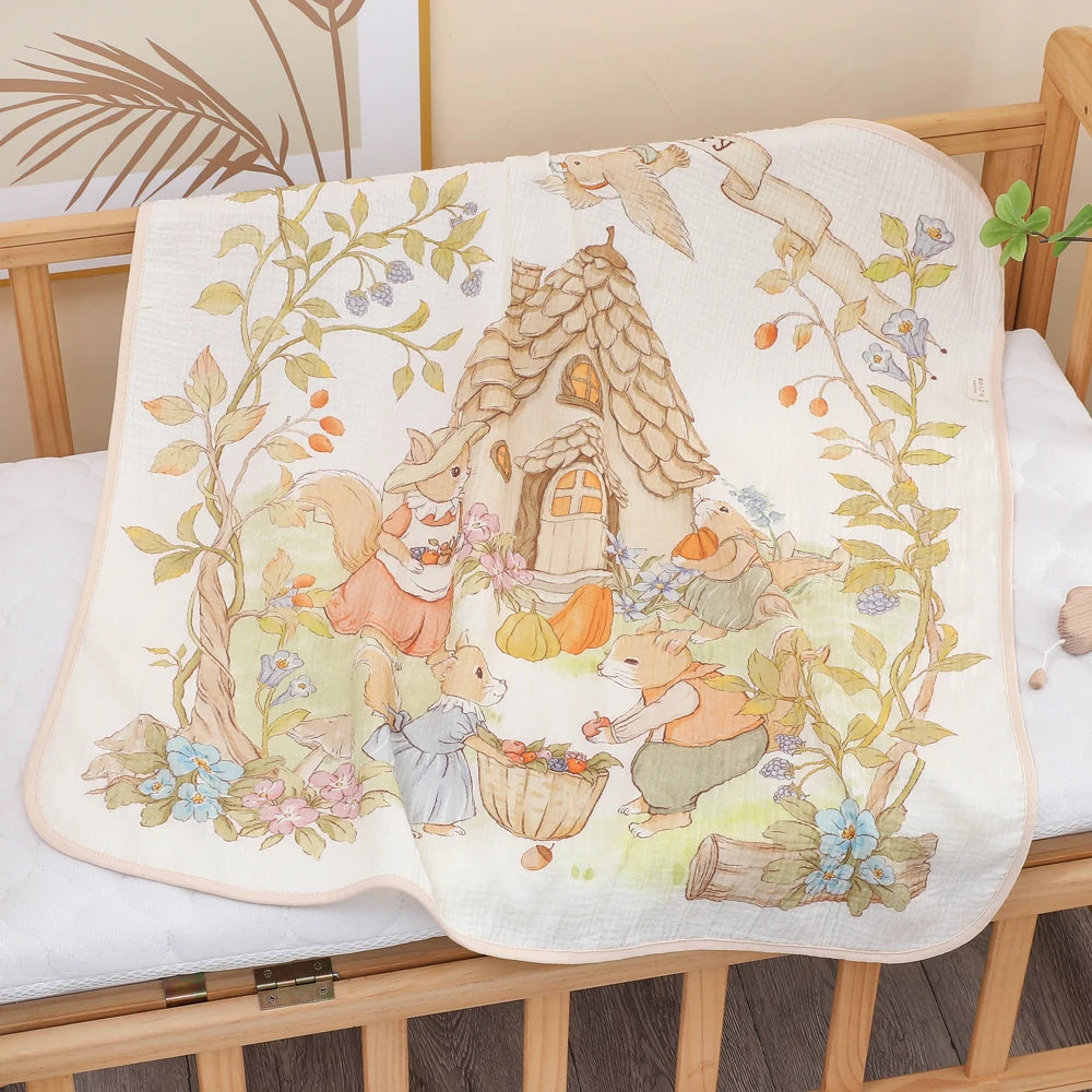 Pure Cotton Muslin Bath Towel